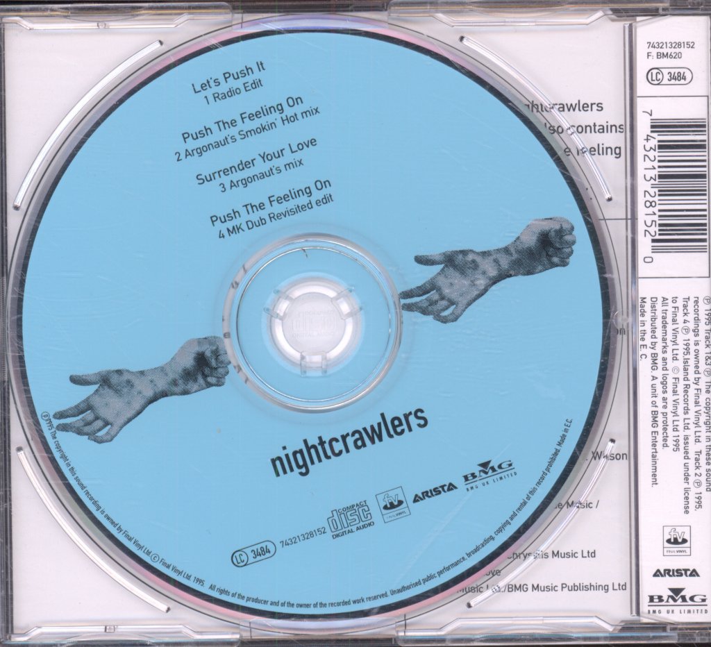 Nightcrawlers Featuring John Reid - Let's Push It - Cd