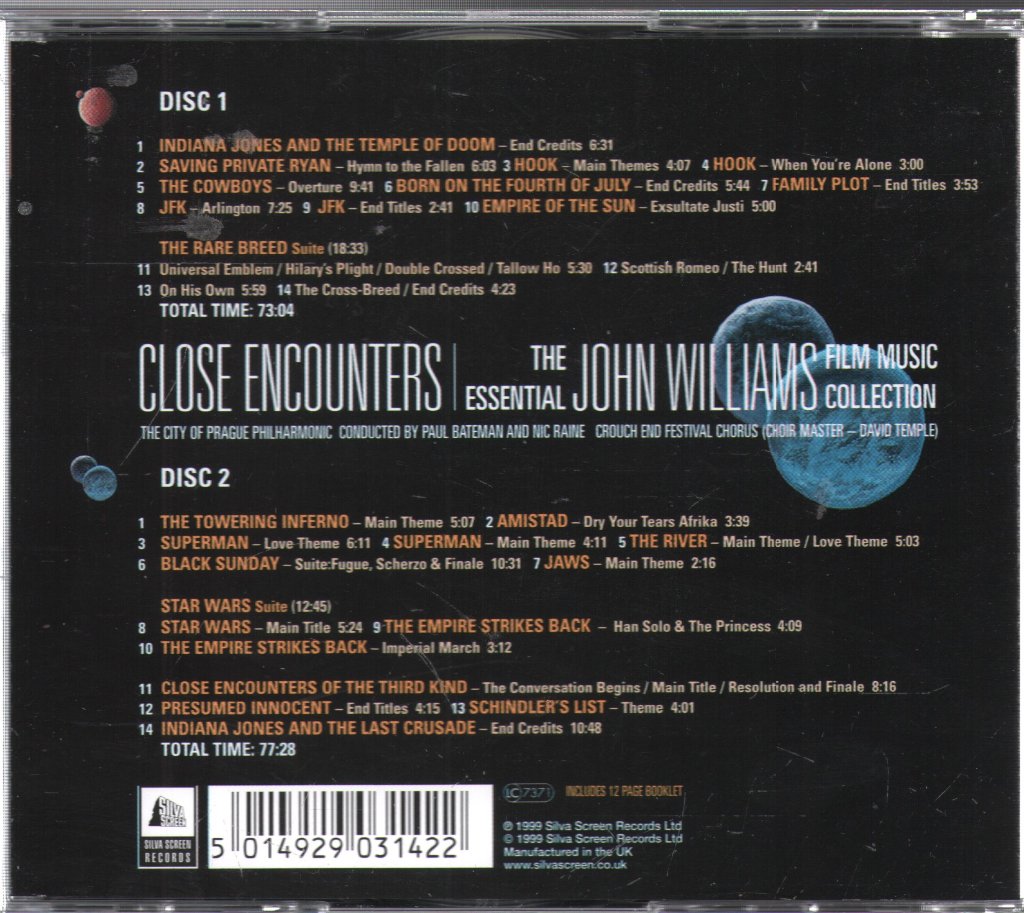 John Williams - Close Encounters - The Essential John Williams Film Music Collection - Double Cd