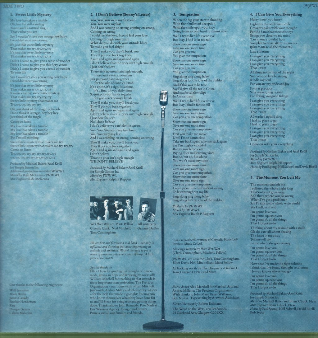Wet Wet Wet - Popped In Souled Out - Lp