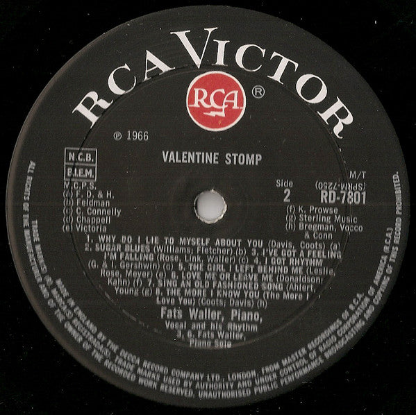 Fats Waller - Valentine Stomp - Lp