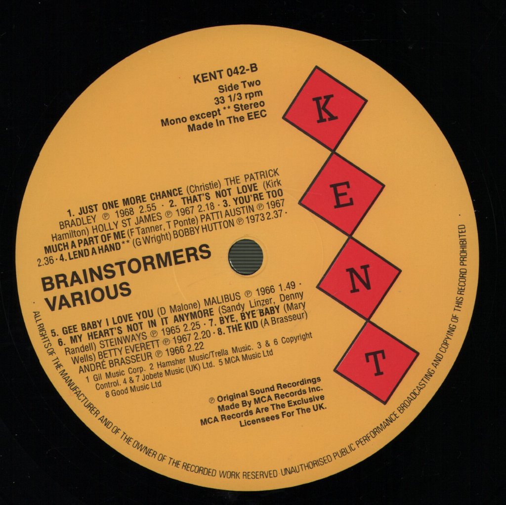 Various Artists - Brainstormers - Lp