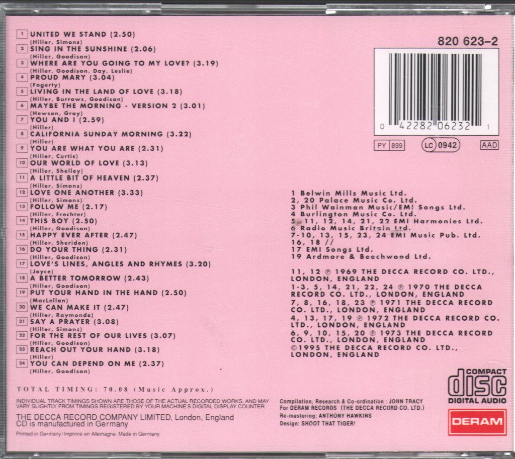 Brotherhood Of Man - United We Stand - Cd