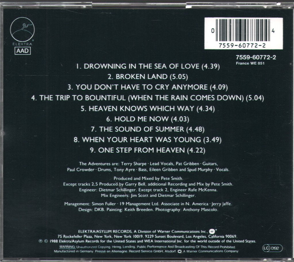 Adventures - Sea Of Love - Cd