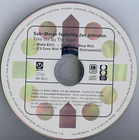 Sub Merge Featuring Jan Johnston - Take Me By The Hand - Cd
