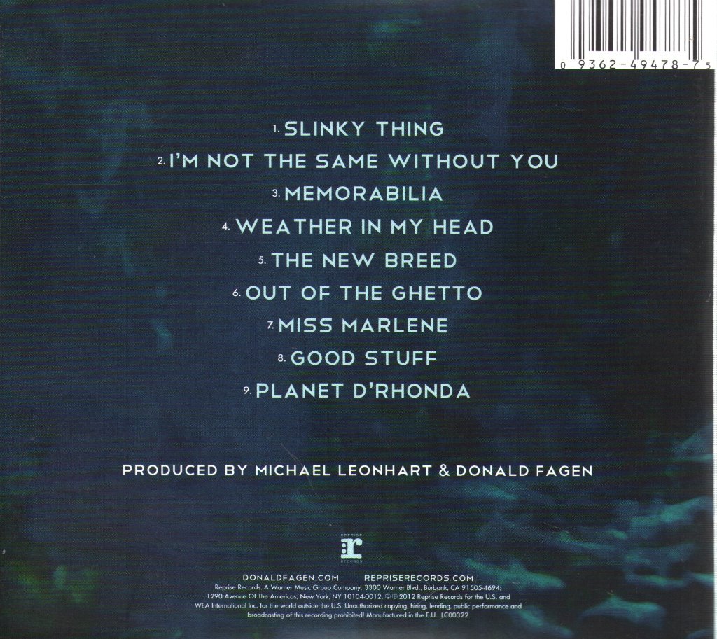 Donald Fagen - Sunken Condos - Cd
