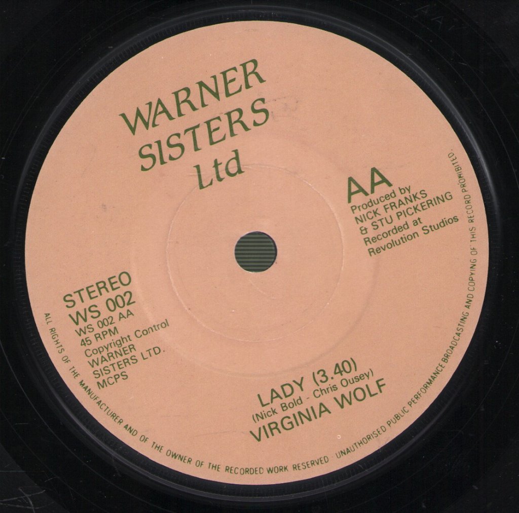 Virginia Wolf - Let It Out / Lady - 7 Inch