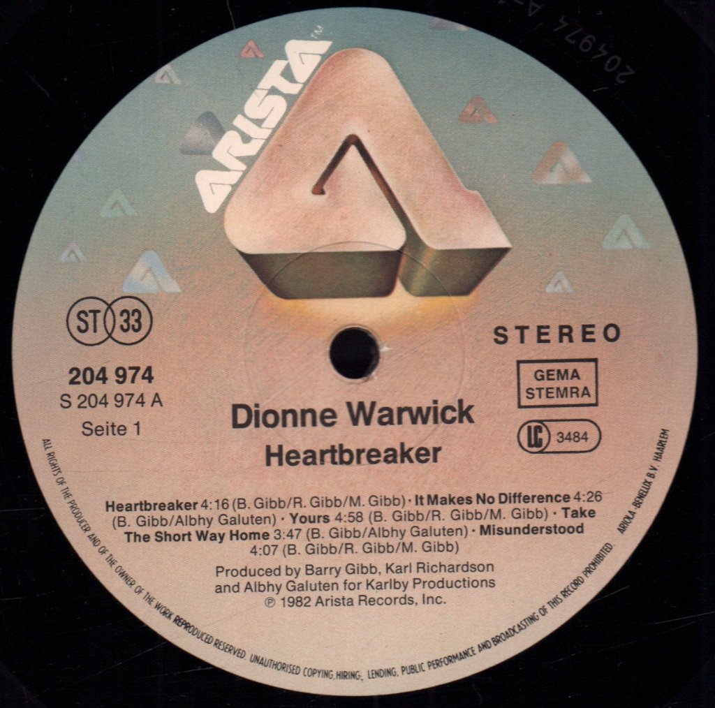 Dionne Warwick - Heartbreaker - Lp