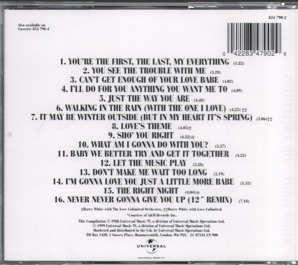 Barry White - Collection - Cd