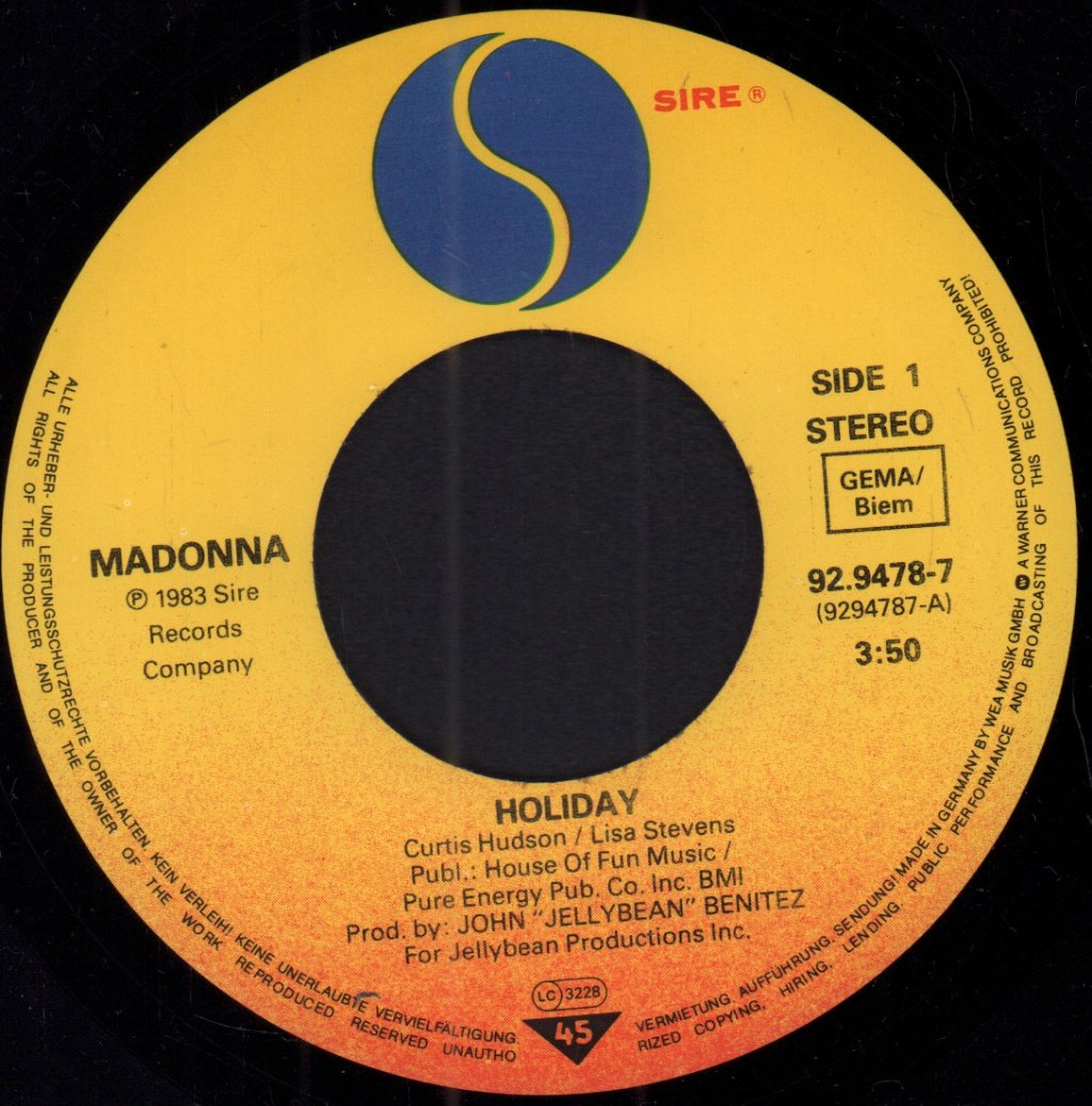 Madonna - Holiday - 7 Inch