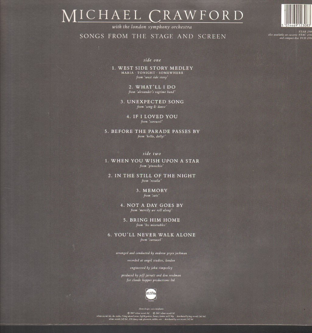 Michael Crawford - Songs From The Stage And Screen - Lp