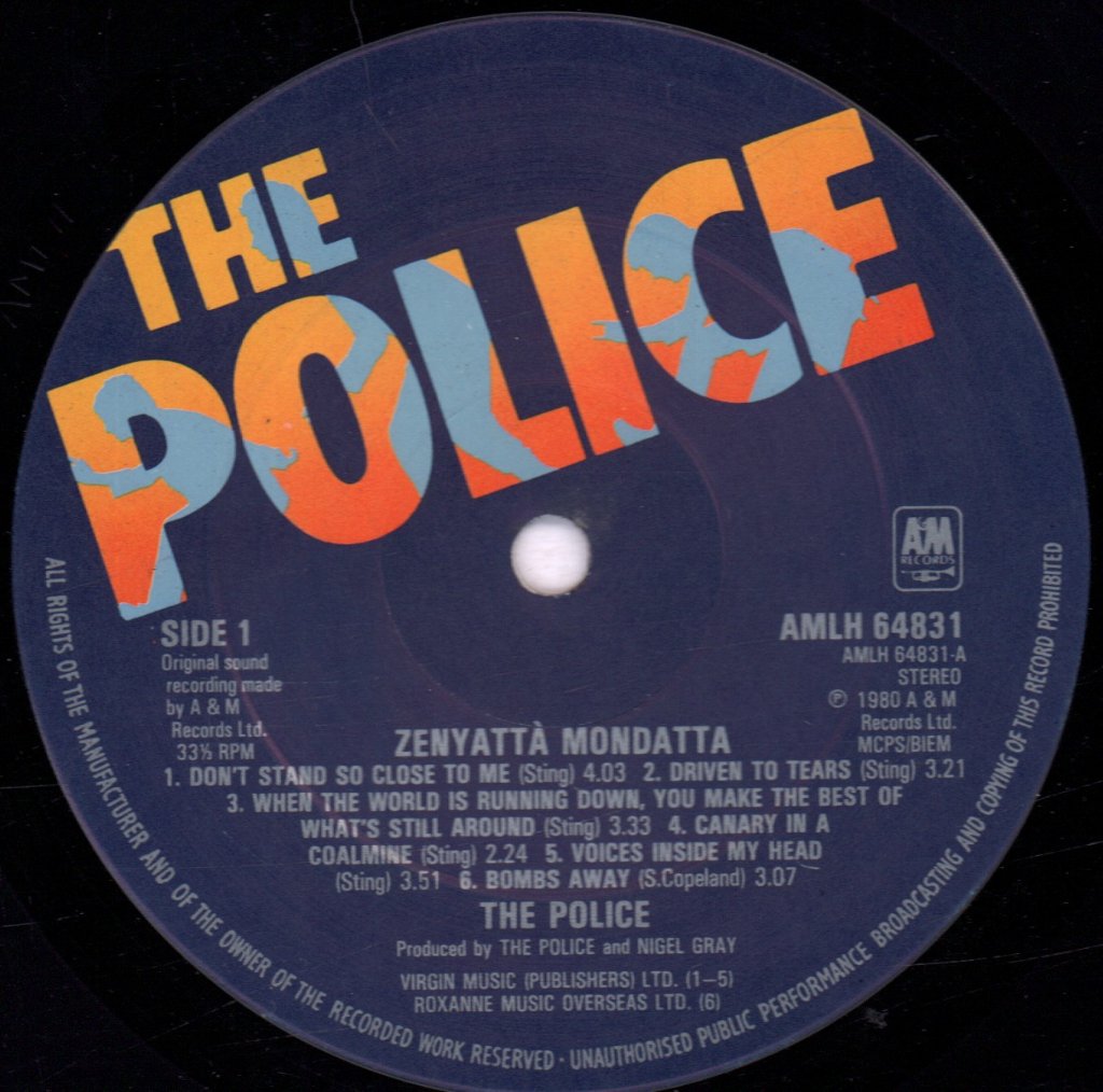 Police - Zenyatta Mondatta - Lp