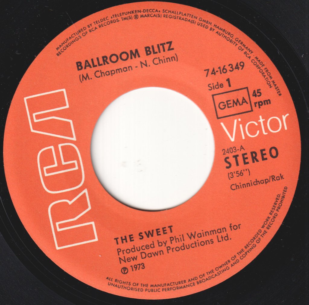 Sweet - Ballroom Blitz - 7 Inch
