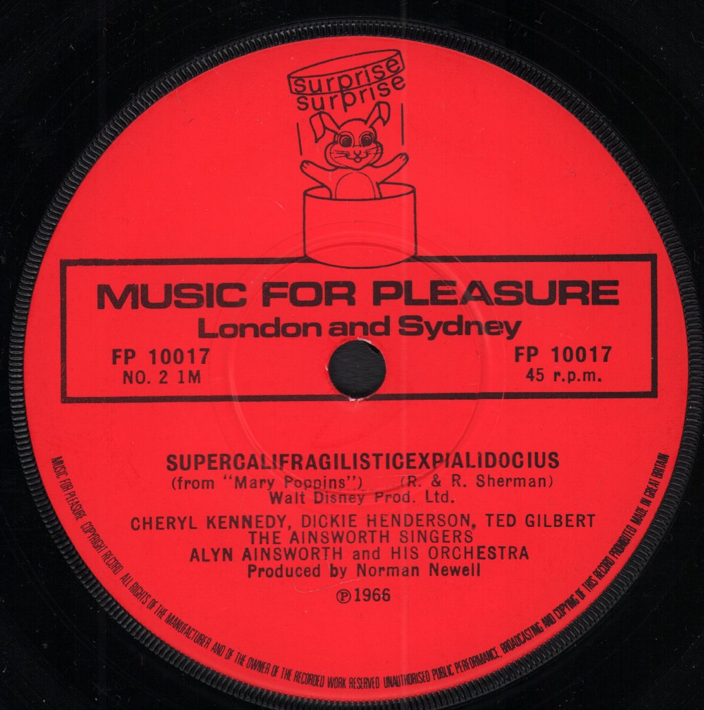 Dickie Henderson - Chim Chim Cheree / Supercalifragilisticexpialidocius - 7 Inch