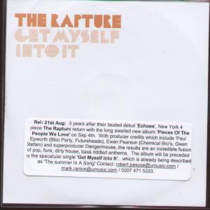 Rapture - Get Myself Into It - Cdr