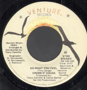 Creme D'cocoa - Do What You Feel - 7 Inch