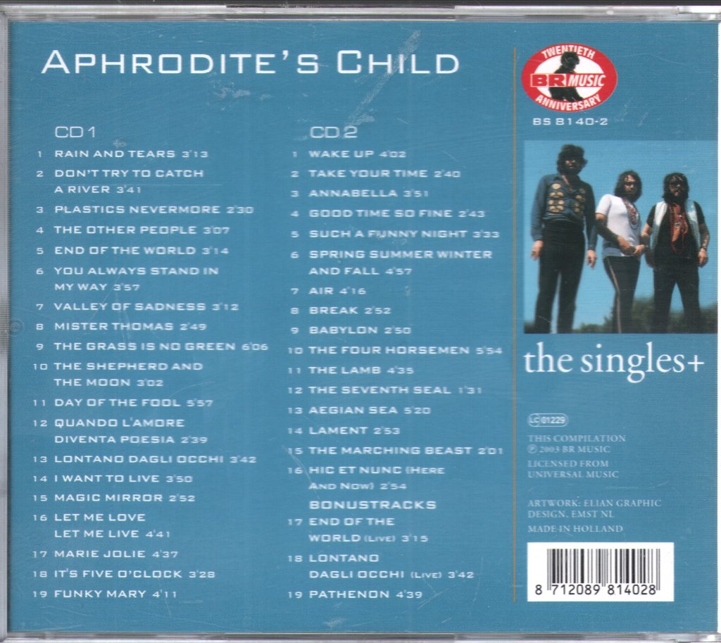 Aphrodite's Child - Singles+ - Cd Set