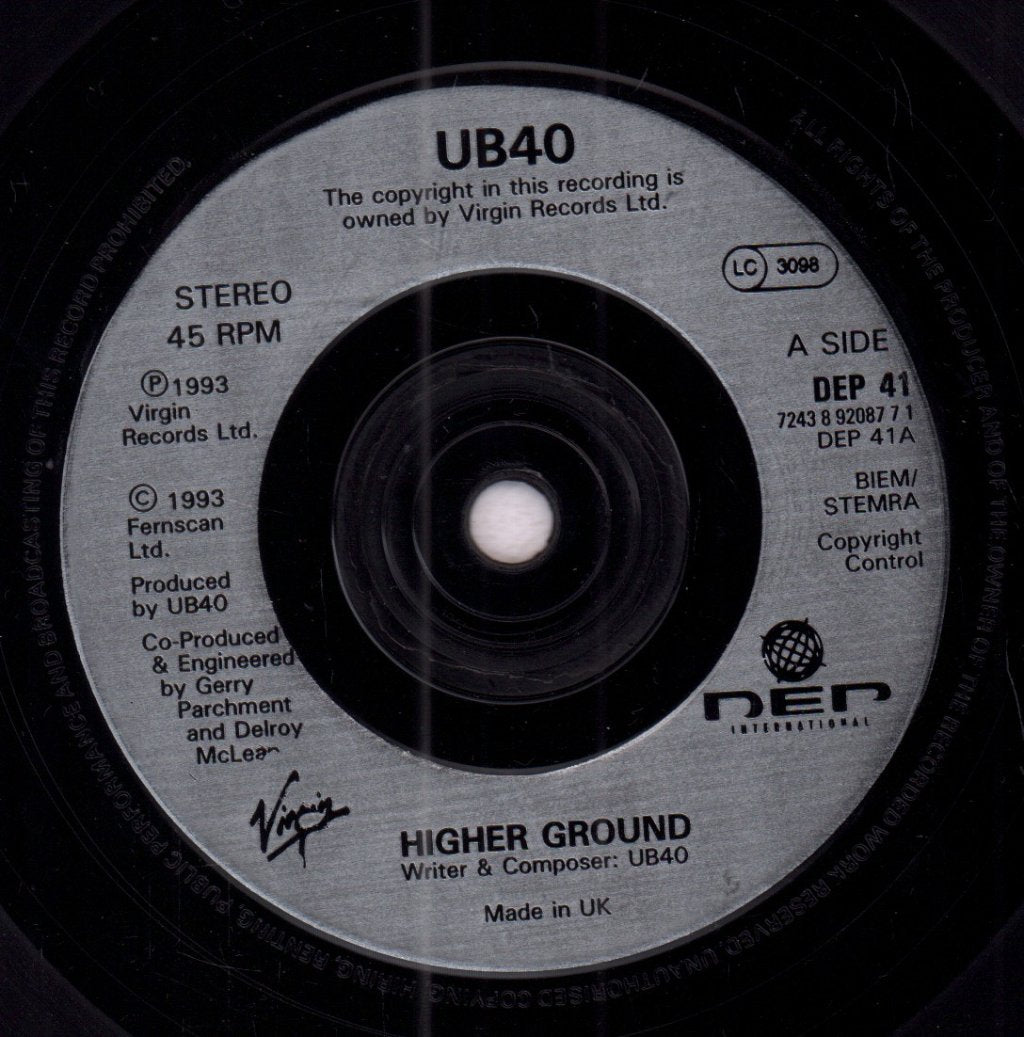 UB40 - Higher Ground - 7 Inch