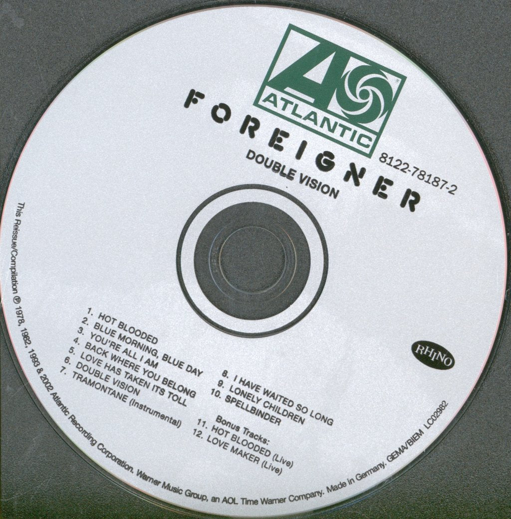 Foreigner - Double Vision - Cd