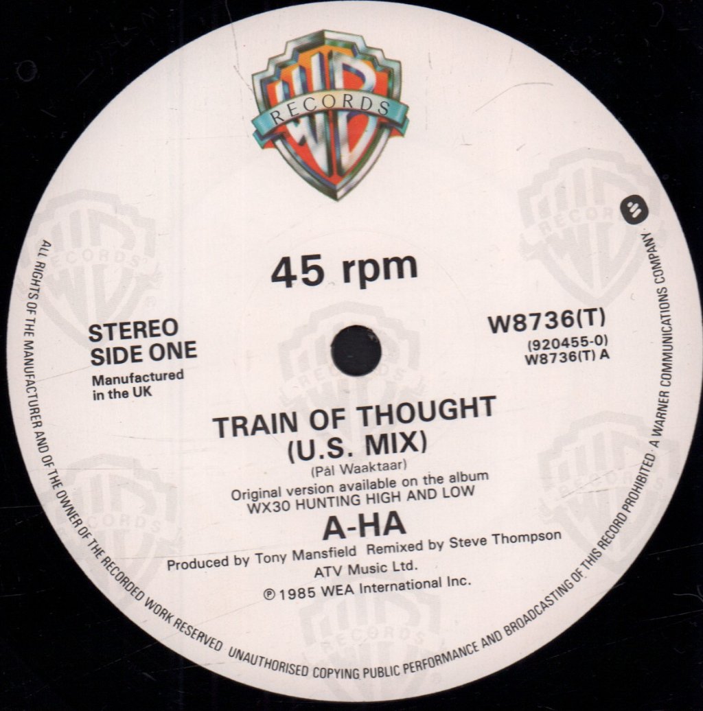 A-Ha - Train Of Thought - 12 Inch