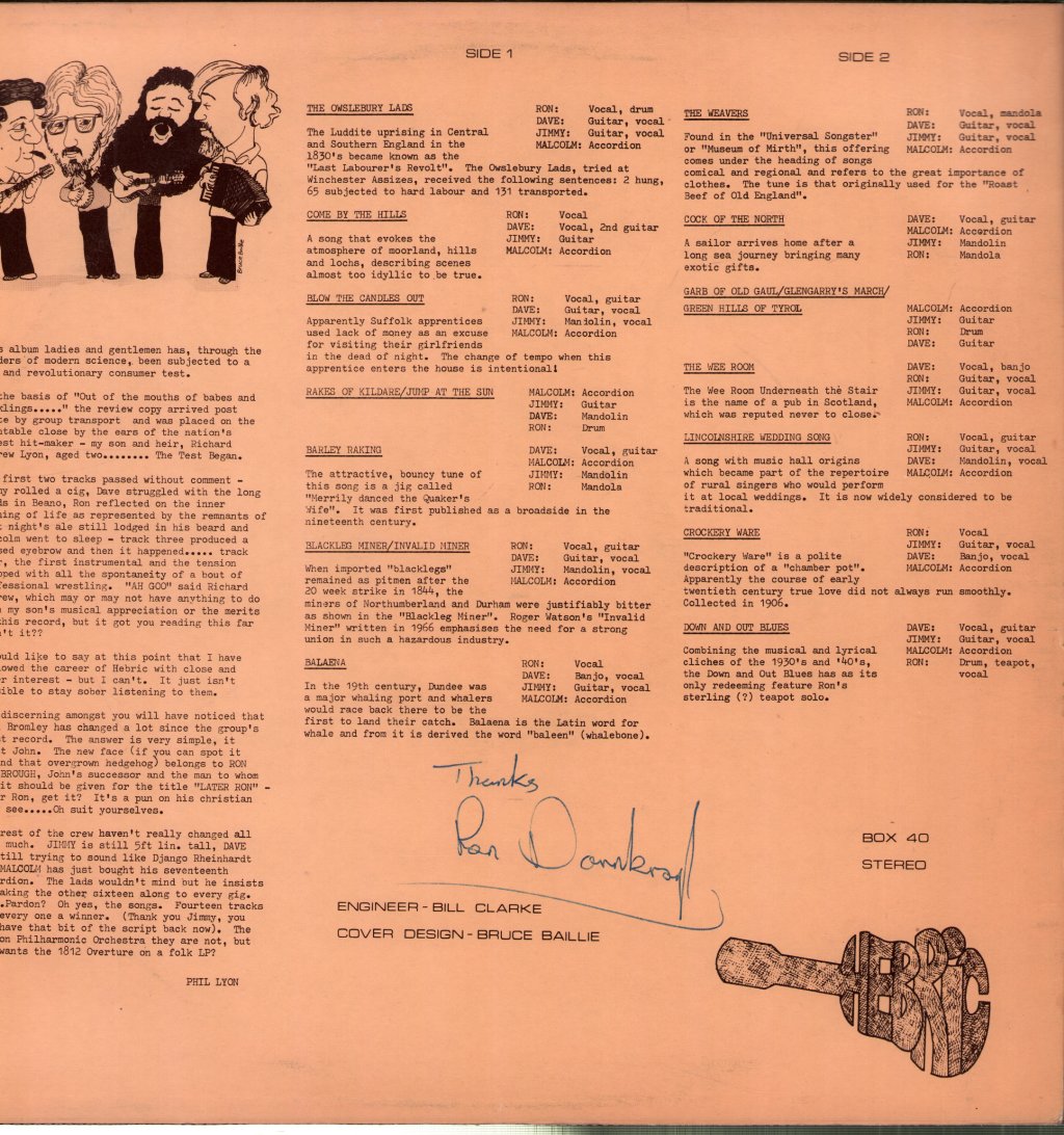 Hebric - Later-Ron - Lp