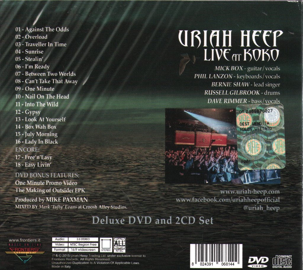 Uriah Heep - Live At Koko - Cd Set