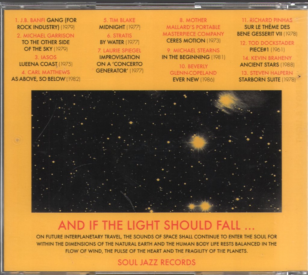 Various Artists - Space, Energy & Light (Experimental Electronic And Acoustic Soundscapes 1961-88) - Cd