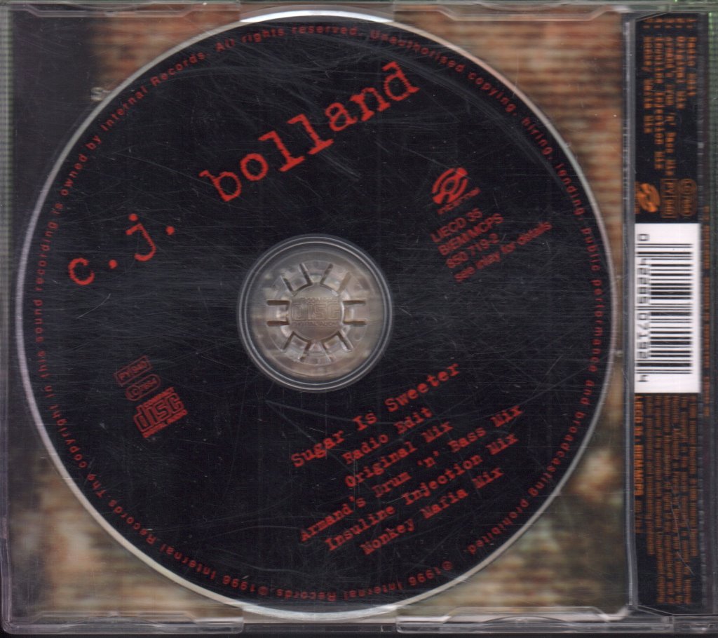 C.J. Bolland - Sugar Is Sweeter - Cd
