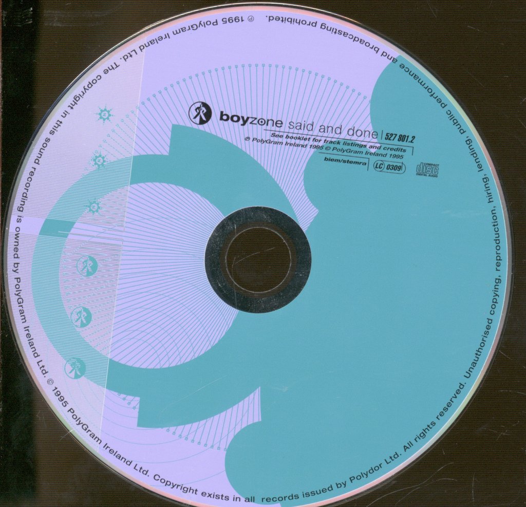 Boyzone (Boy Band) - Said And Done - Cd
