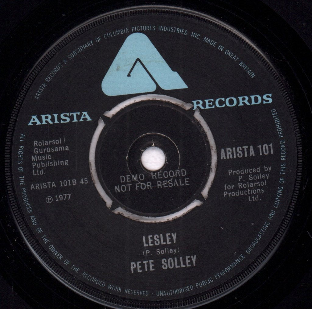 Pete Solley - Blue Angel - 7 Inch