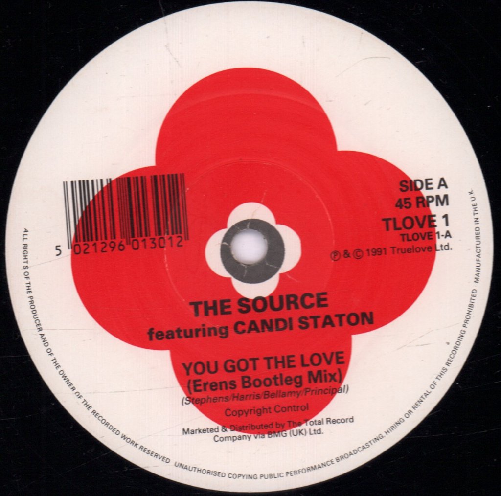Source Featuring Candi Staton - You Got The Love - 12 Inch