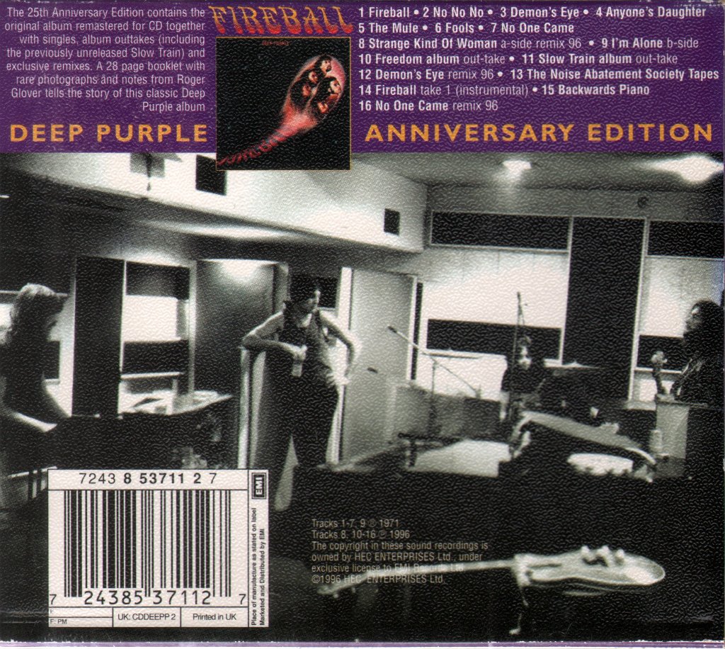 Deep Purple - Fireball - Cd