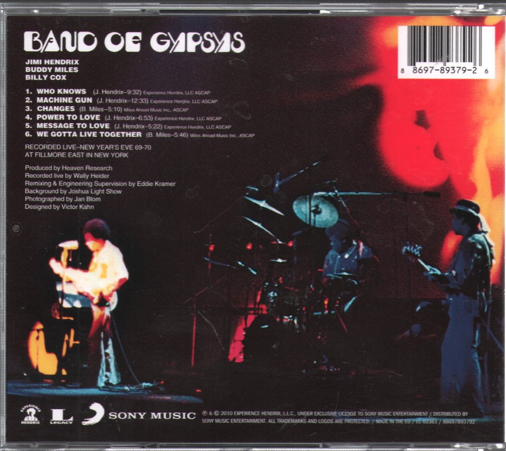 Jimi Hendrix - Band Of Gypsys - Cd