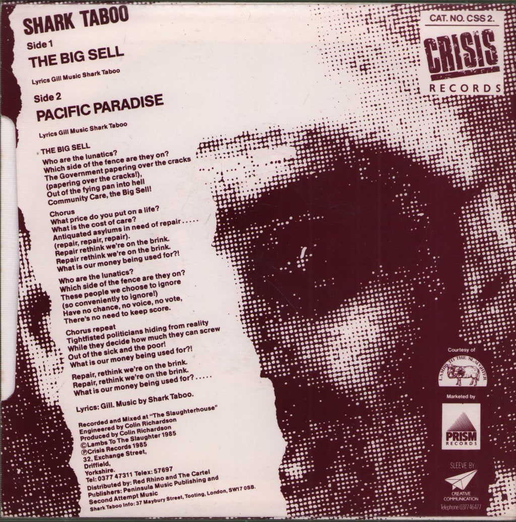 Shark Taboo - Big Sell - 7 Inch
