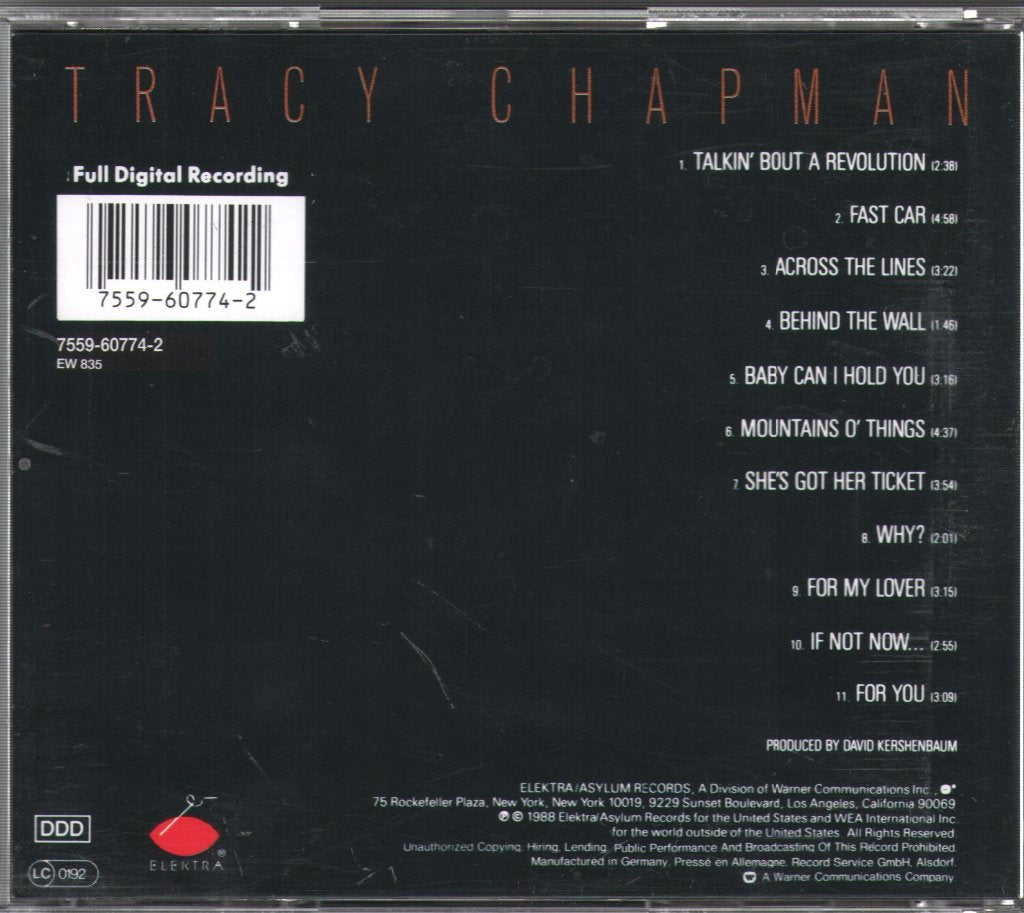 Tracy Chapman - Tracy Chapman - Cd