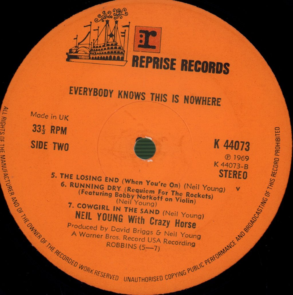 Neil Young & Crazy Horse - Everybody Knows This Is Nowhere - Lp