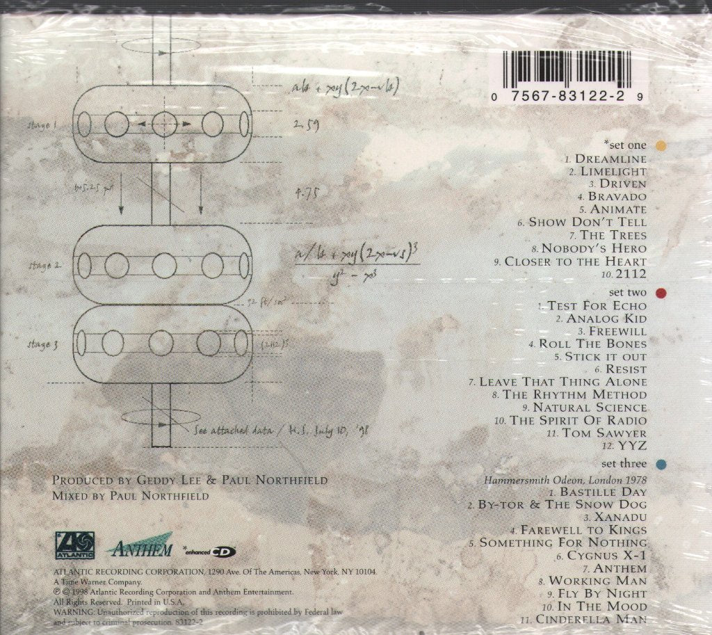 Rush - Different Stages · Live - Cd Set