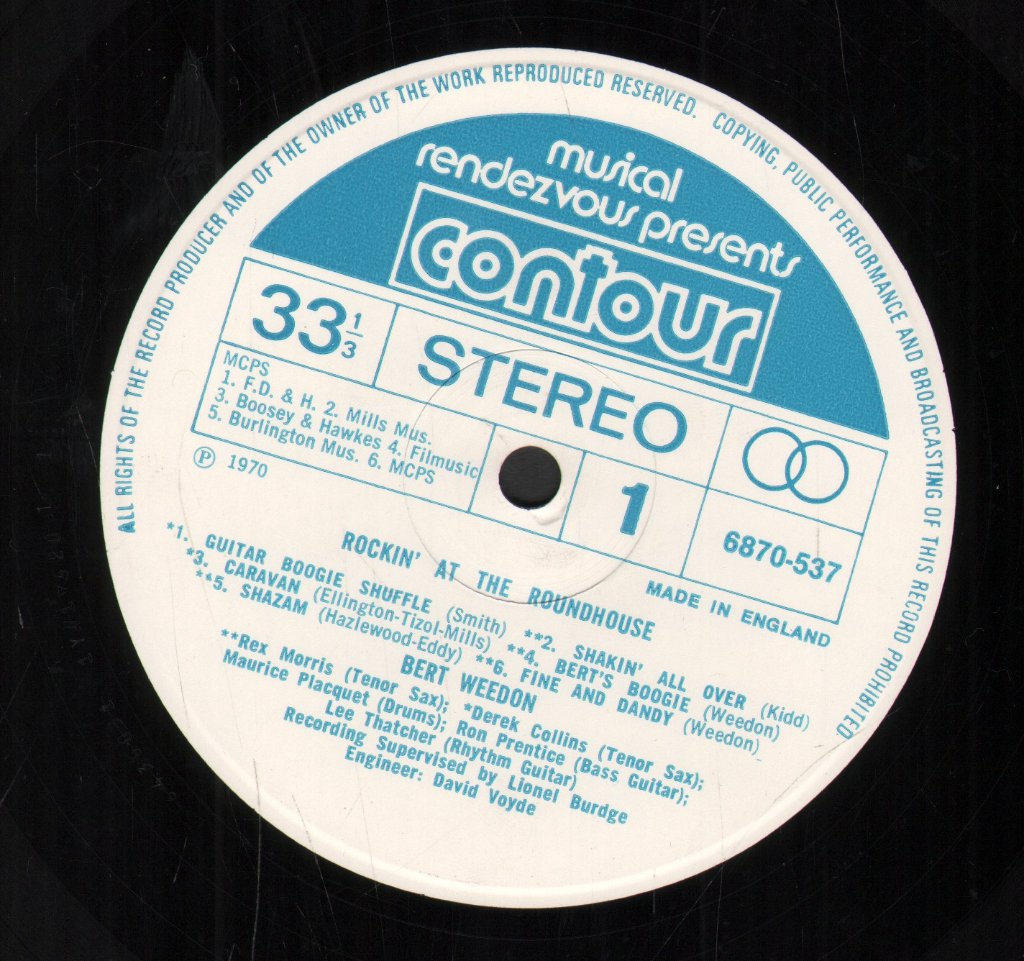 Bert Weedon - Rockin' At The Roundhouse - Lp