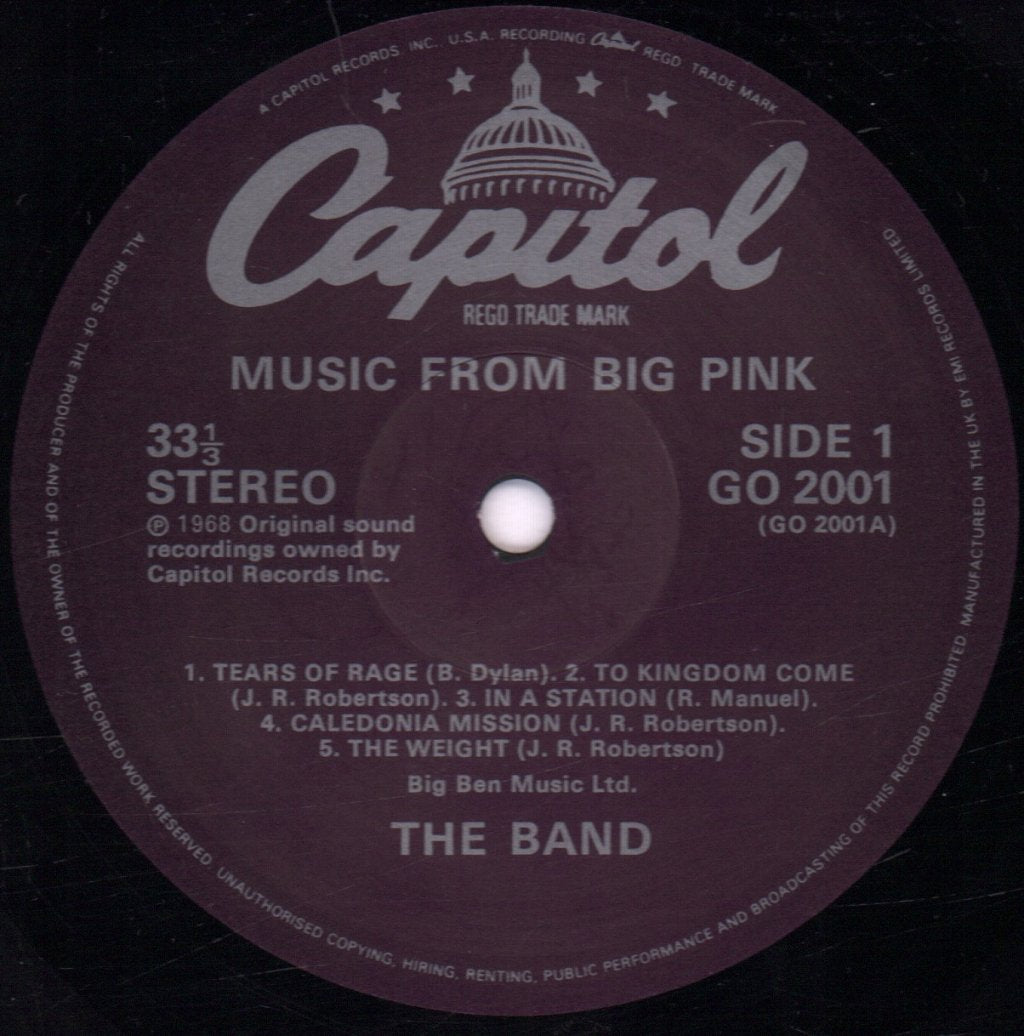 Band - Music From Big Pink - Lp