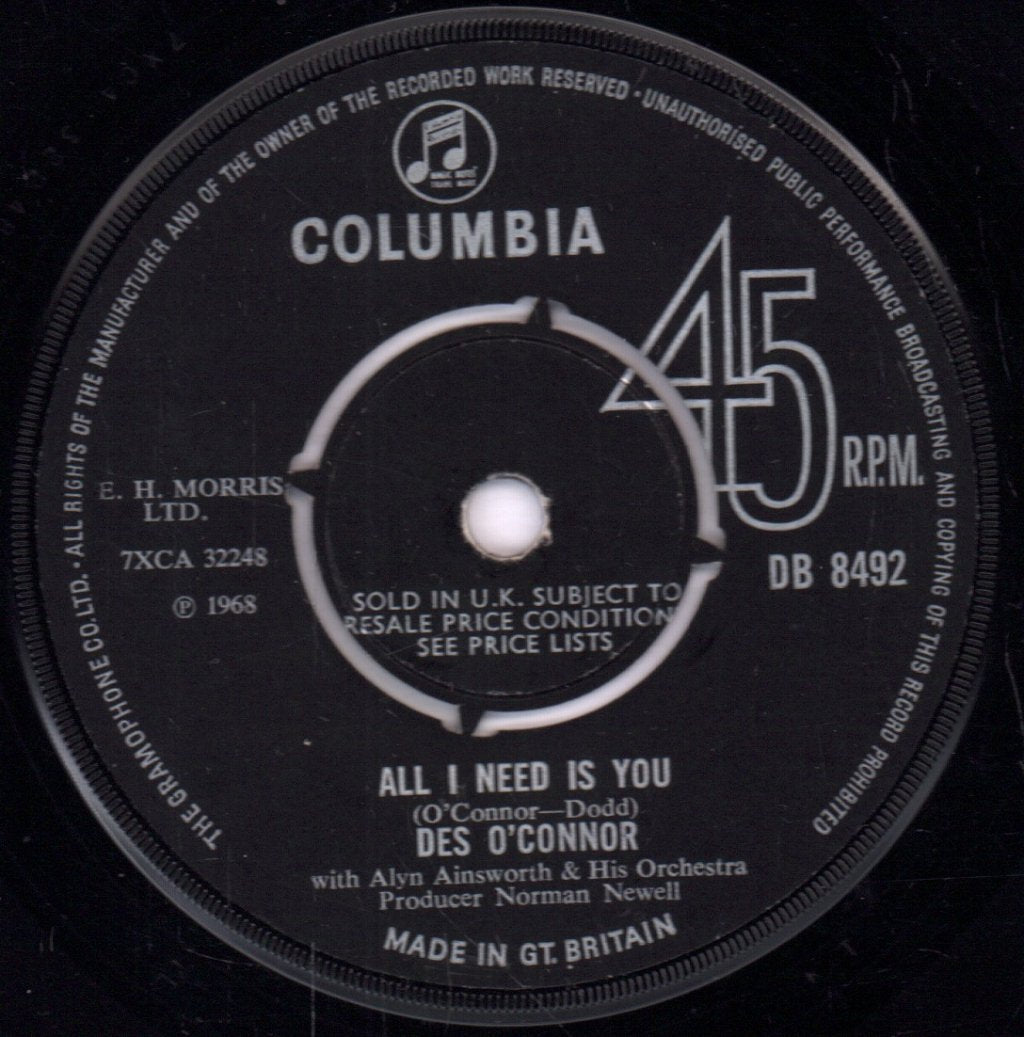 Des O'Connor - One Two Three O'leary - 7 Inch