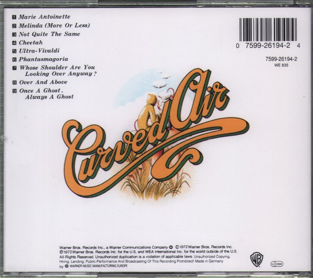 Curved Air - Phantasmagoria - Cd