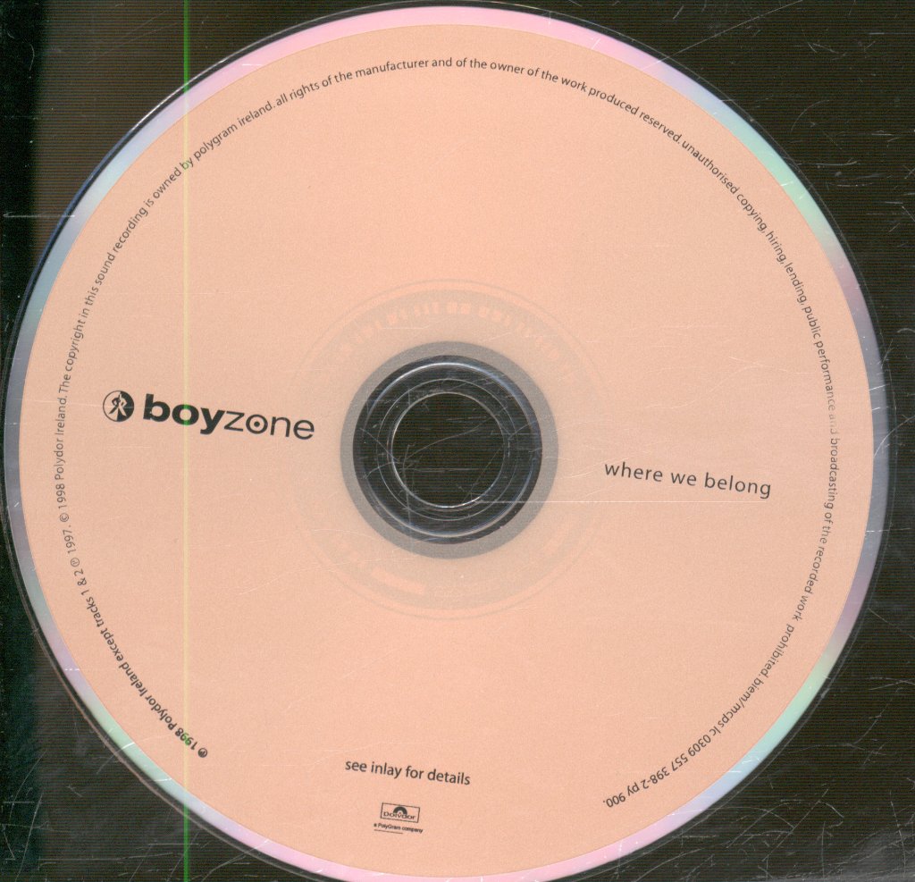 Boyzone (Boy Band) - Where We Belong - Cd