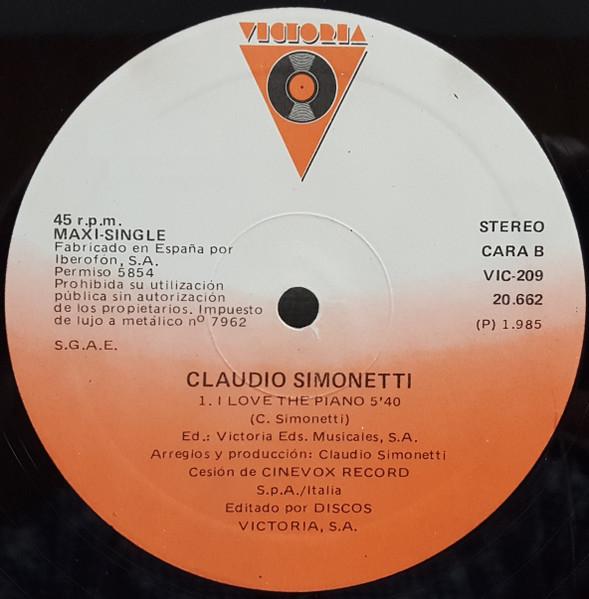 Claudio Simonetti - I Love The Piano - 12 Inch