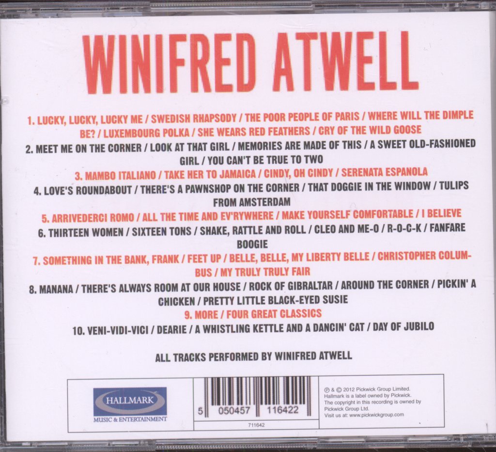 Winifred Atwell - Plays A Further Fifty All Time Hits - Cd