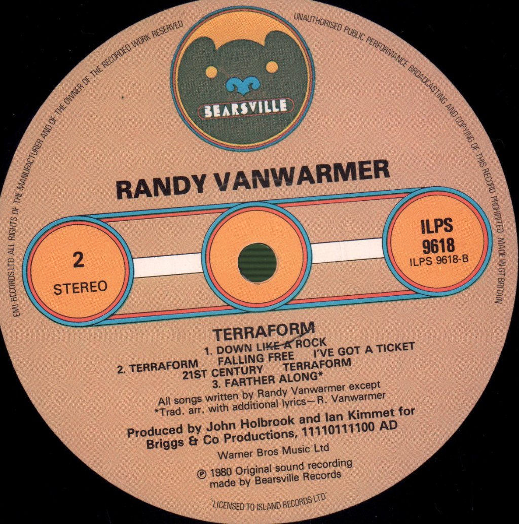 Randy Vanwarmer - Terraform - Lp
