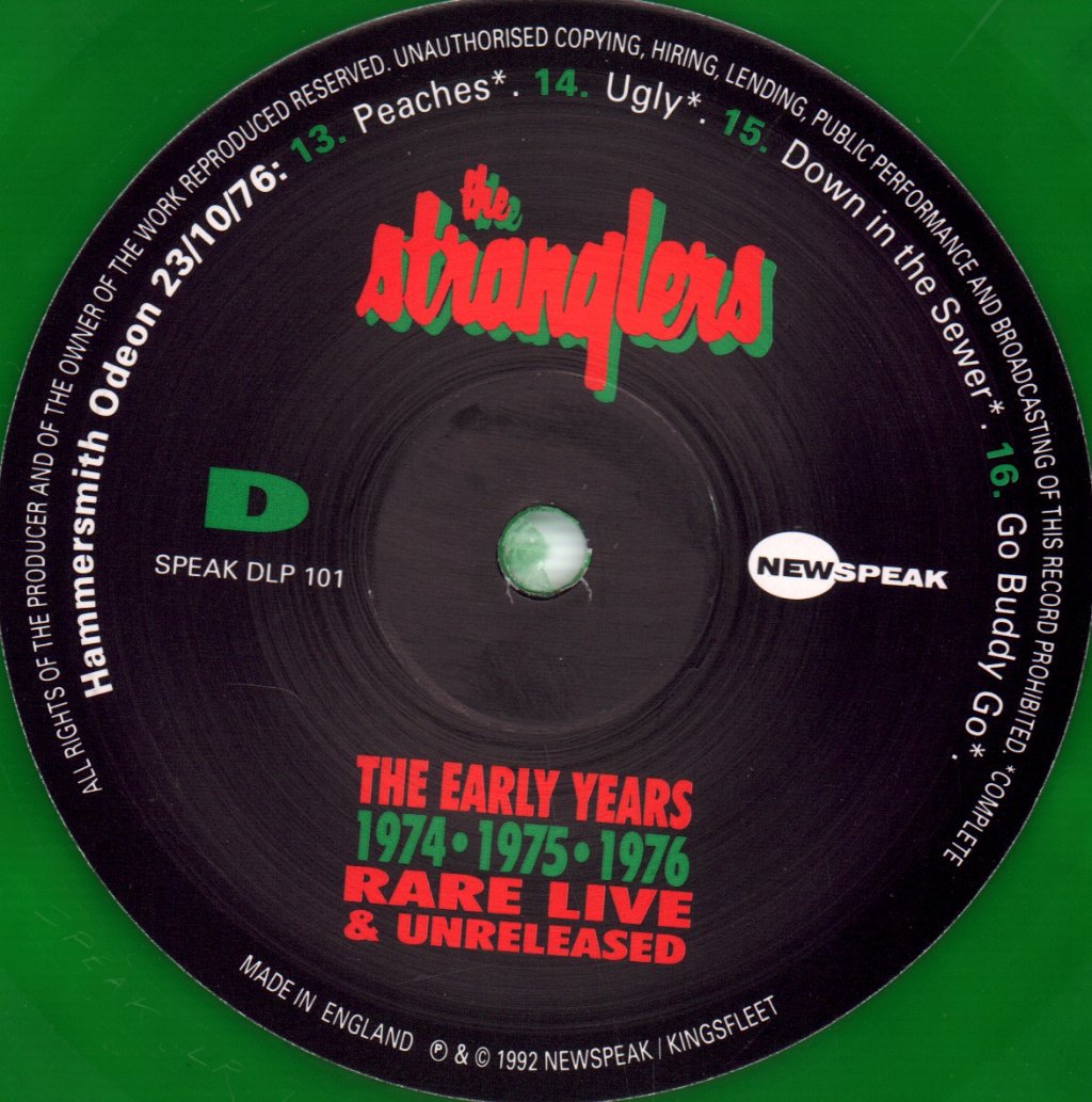 Stranglers - Early Years - 74-75-76 Rare Live & Unreleased - Double Lp