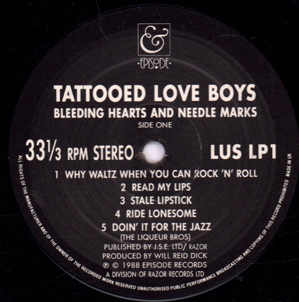 Tattooed Love Boys - Bleeding Hearts And Needle Marks - Lp