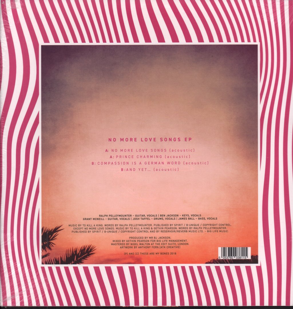 To Kill A King - No More Love Songs Ep - 12 Inch