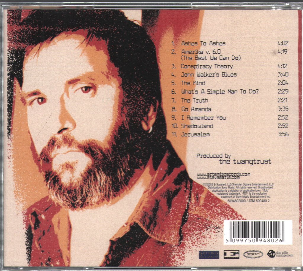 Steve Earle - Jerusalem - Cd