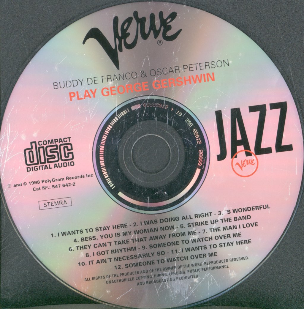 Buddy De Franco And Oscar Peterson - Play George Gershwin - Cd