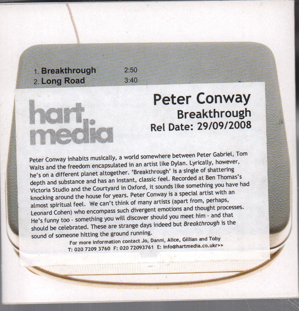 Peter Conway - Breakthrough - Cd